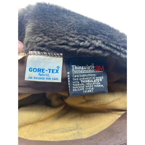 Vintage Ear Flap Trapper Hat Cap Camo Camouflage Thinsulate Gore-Tex 3M Hunting - Picture 9 of 9